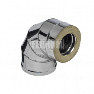 Сэндвич-колено 90* (430/0,8мм + оц) D 115x200 Ferrum