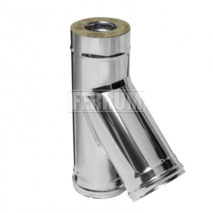 Сэндвич-тройник 135° (430/0,8мм + нерж.) D 120х200 Ferrum