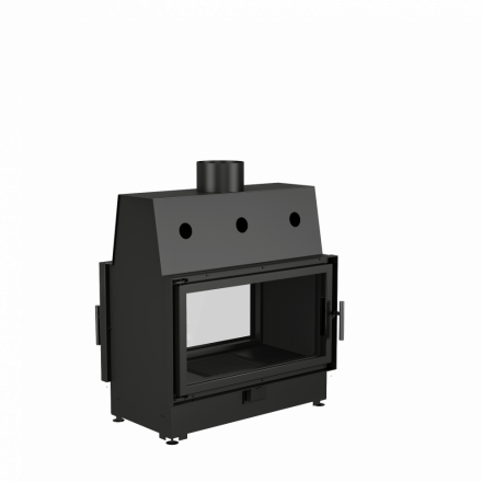 Каминная топка ECT Double 90x51/C 15 кВт, 900/510 (туннель, футеровка чугун)