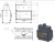 Каминная топка ECT Double 90x51/C 15 кВт, 900/510 (туннель, футеровка чугун)